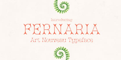 Fernaria Font Poster 1