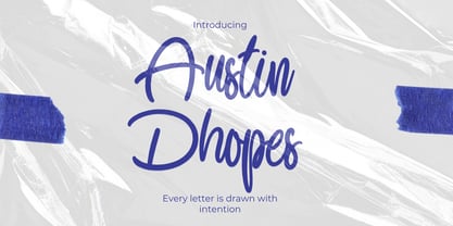 Austin Dhopes Font Poster 1