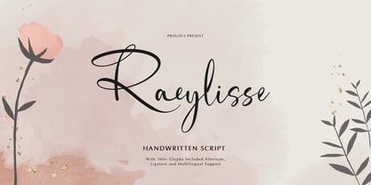 Raeylisse Font Poster 1