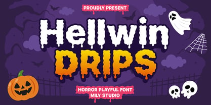 Hellwin Drips Font Poster 1