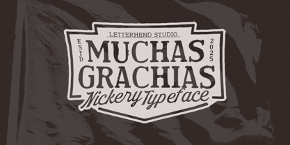 Nickery Font Poster 9