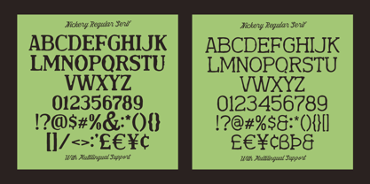 Nickery Font Poster 6