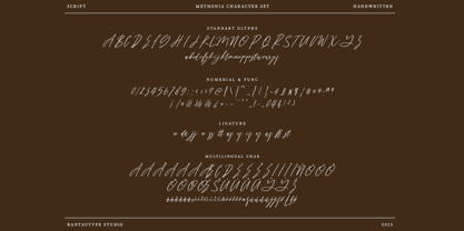 Methonia Font Poster 13