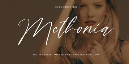 Methonia Font Poster 1