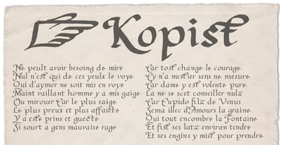 Kopist Font Poster 1