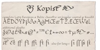 Kopist Font Poster 3