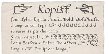 Kopist Font Poster 2