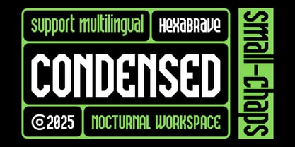 Hexa Brave Font Poster 2