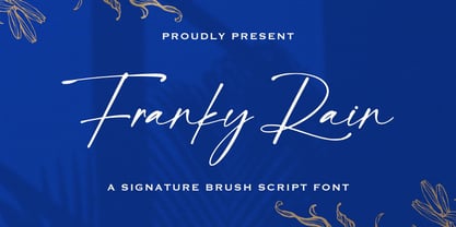 Franky Rain Font Poster 1