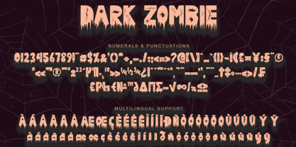 Dark Zombie Font Poster 6