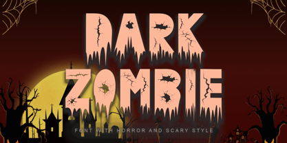 Dark Zombie Font Poster 1