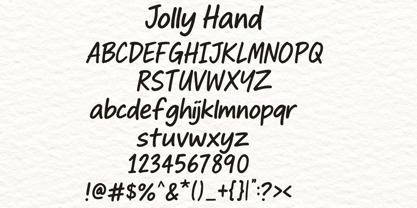 Jolly Hand Font Poster 3