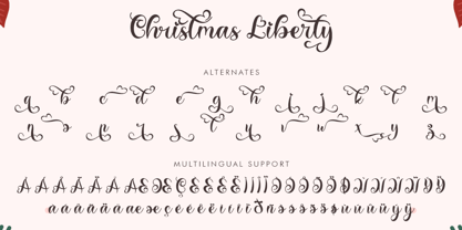 Christmas Liberty Font Poster 8