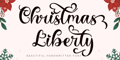 Christmas Liberty Font Poster 1