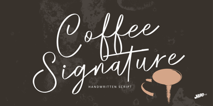 Coffee Signature Font Poster 1