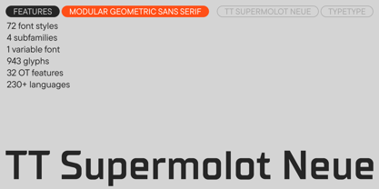TT Supermolot Neue Font Poster 1