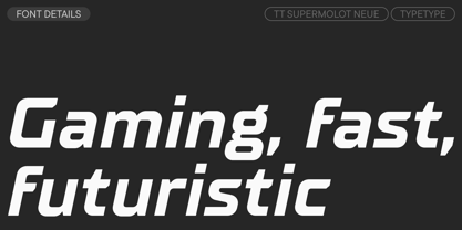 TT Supermolot Neue Font Poster 3