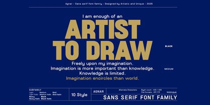 Agnar Font Poster 7