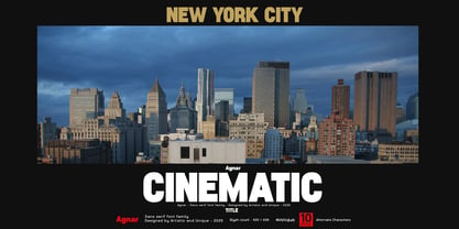 Agnar Font Poster 9