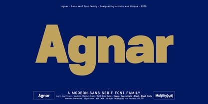 Agnar Font Poster 1