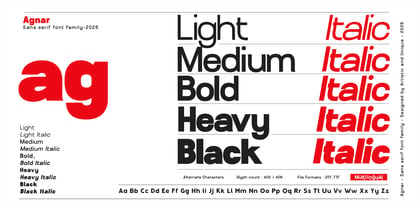 Agnar Font Poster 5