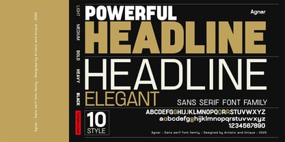 Agnar Font Poster 6