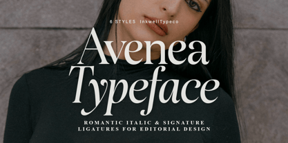 Avenea Font Poster 1