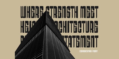 Condestro Font Poster 2