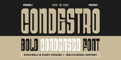 Condestro Font Poster 1
