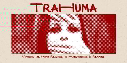 Trahuma Font Poster 1