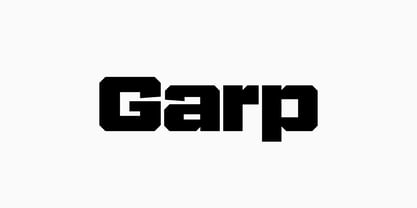 Garp Sans Font Poster 1