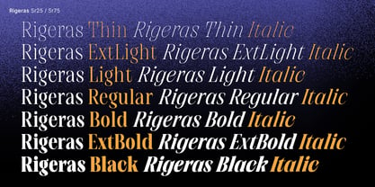Rigeras Font Poster 5