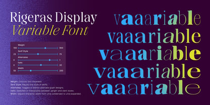 Rigeras Font Poster 8