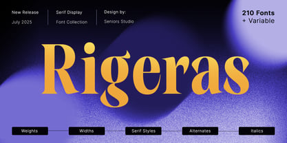 Rigeras Font Poster 1