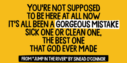 Gorgeous Mistake Font Poster 3