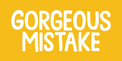 Gorgeous Mistake Font Poster 1
