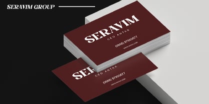 Seravim Font Poster 8