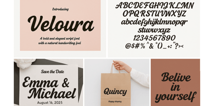 Veloura Font Poster 2