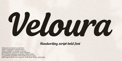 Veloura Font Poster 1