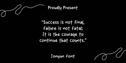 Jonyun Font Poster 5