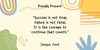 Jonyun Font Poster 3