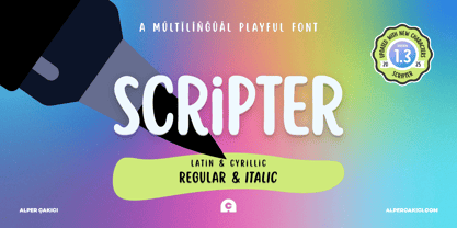 Scripter Umka Font Poster 1