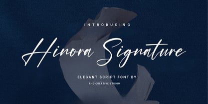 Hinora Signature Font Poster 1
