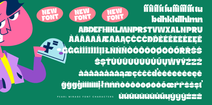 Pearl Mirage Font Poster 14