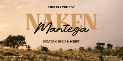 Naken Mantega Font Poster 1