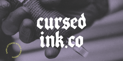 RT Nocturne Black Font Poster 3