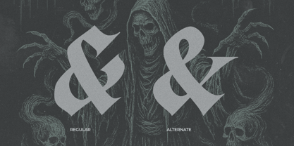 RT Nocturne Black Font Poster 8