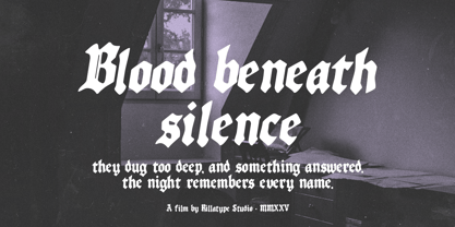 RT Nocturne Black Font Poster 6