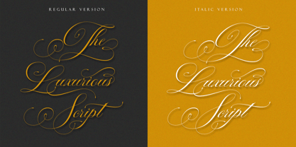 Auraliene Script Pro Font Poster 7