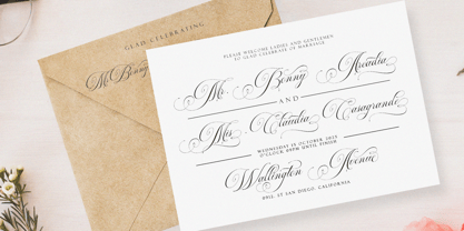 Auraliene Script Pro Font Poster 2